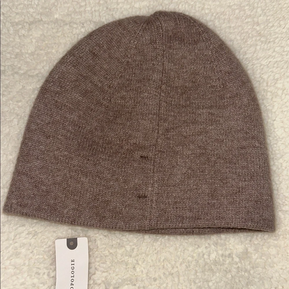 Anthropologie Dusty Rose Knit Beanie